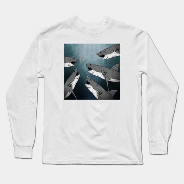 Small goldfish Long Sleeve T-Shirt by Arash Shayesteh